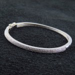 النگویی زنانه سنگین میکروستینگ رودیوم زیبا و شیک _کد:13863