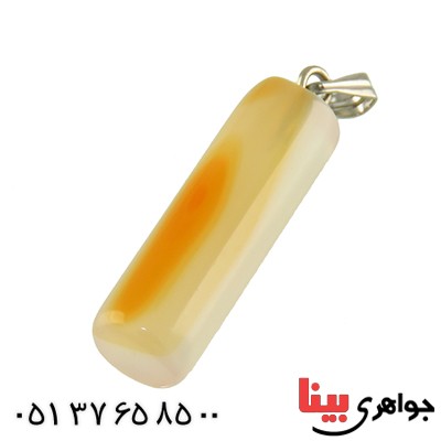 گردنبند عقیق تراش استوانه ای _کد:13879