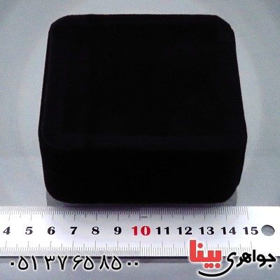 جعبه جواهر قاب نیم ستی مخمل سلطنتی _کد:13880