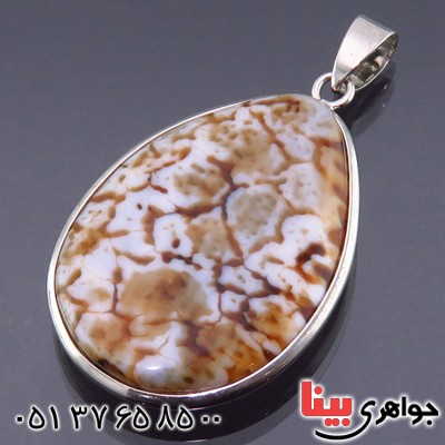 گردنبند عقیق پوست ماری دورو درشت سنگ درمانی _کد:13890