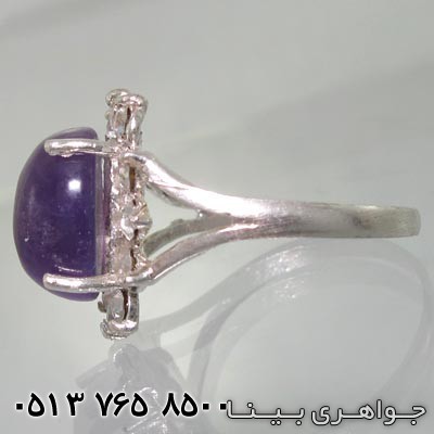 انگشتر آمتیست دور جواهر