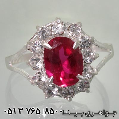 انگشتر نگین اتمی دور جواهر