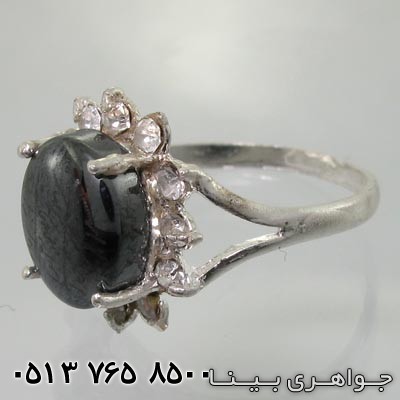 انگشتر حدید دور جواهر