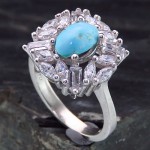نیشابوری زنانه رودیوم مدل توران _کد:13957