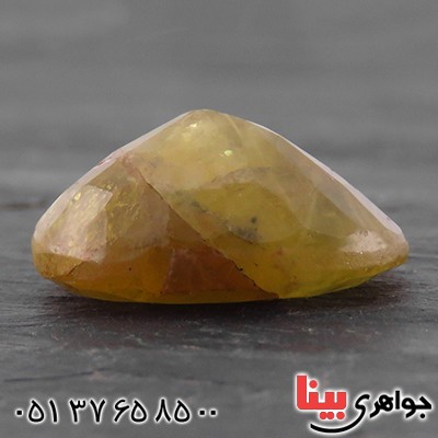 نگین انگشتر یاقوت زرد خوشرنگ و زیبا _کد:13960
