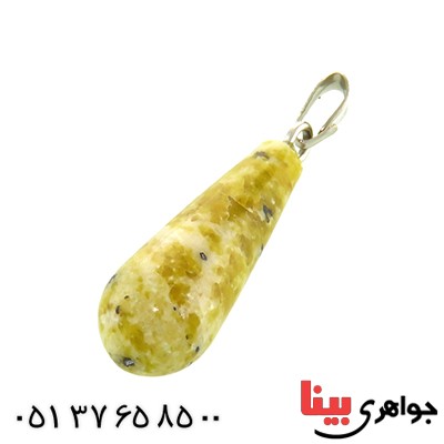 گردنبند جاسپر تراش اشکی _کد:14037