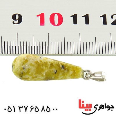 گردنبند جاسپر تراش اشکی _کد:14037
