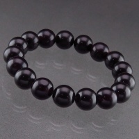 دستبند کهربا پودری مهره ای 