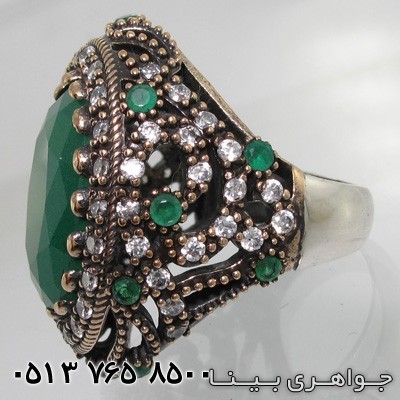 انگشتر جید عثمانی بیضی