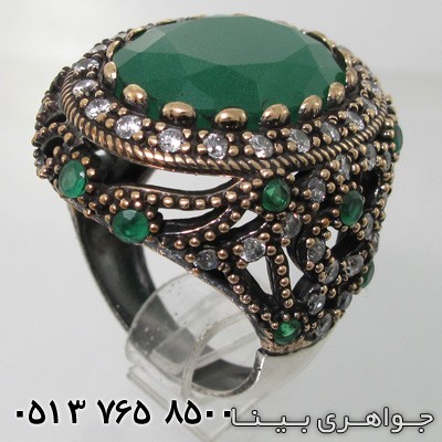انگشتر جید عثمانی بیضی