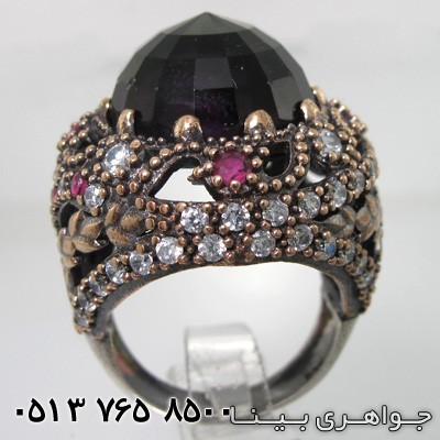 انگشتر آمتیست گنبدی عثمانی