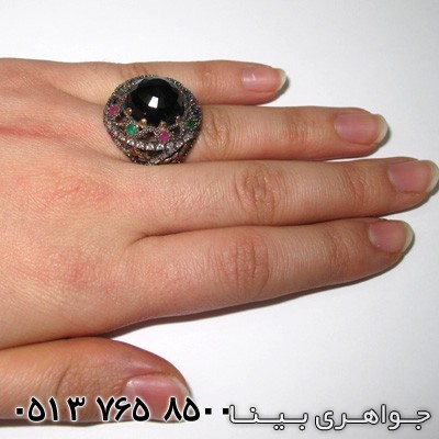 انگشتر جید گنبدی عثمانی