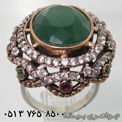 انگشتر جید بیضی عثمانی