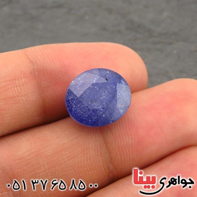 نگین انگشتر یاقوت کبود درشت عالی یخی _کد:14261