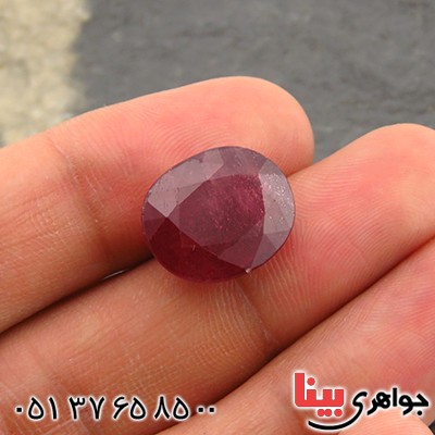 نگین انگشتر یاقوت سرخ خوشرنگ و درشت _کد:14266