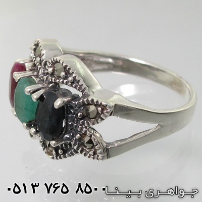 انگشتر چند جواهر پاپیونی