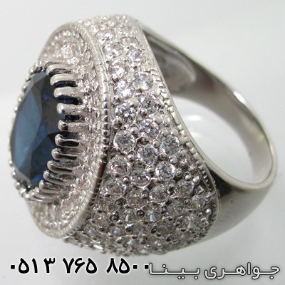 انگشتر یاقوت کبود سنتاتیک آنتیک