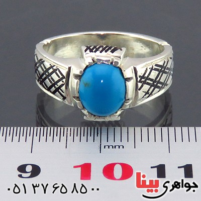 انگشتر فیروزه عجمی مردانه خاص _کد:14324
