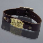 دستبند چرم طرح یا ابالفضل العباس _کد:14376