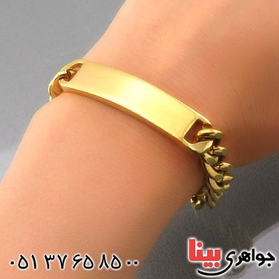 دستبند آب طلا درشت _کد:14391