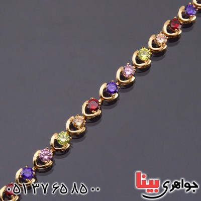 دستبند اتمی رنگارنگ شیک زنانه _کد:14393