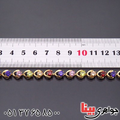 دستبند اتمی رنگارنگ شیک زنانه _کد:14393