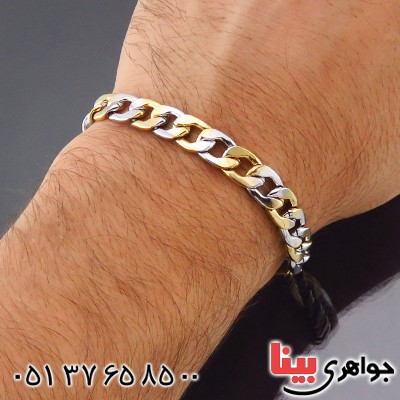 دستبند آب طلا درشت _کد:14407