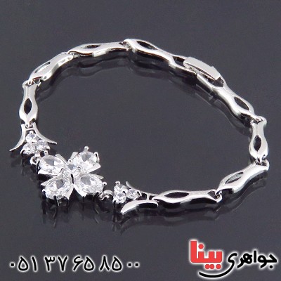 دستبند اتمی زنانه مدل گلبرگ _کد:14409