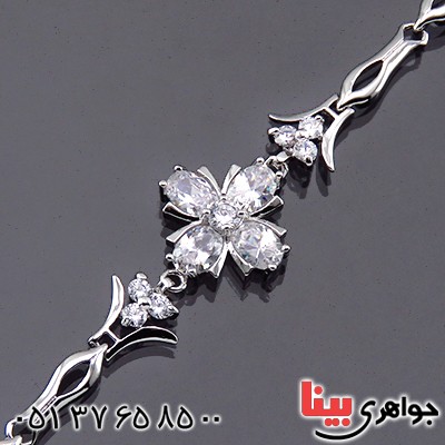 دستبند اتمی زنانه مدل گلبرگ _کد:14409