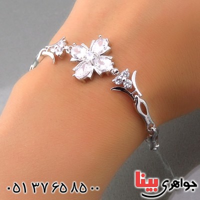 دستبند اتمی زنانه مدل گلبرگ _کد:14409