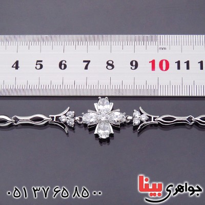 دستبند اتمی زنانه مدل گلبرگ _کد:14409
