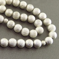 تسبیح نقره ای سندپلاست 33 دانه ای درشت 