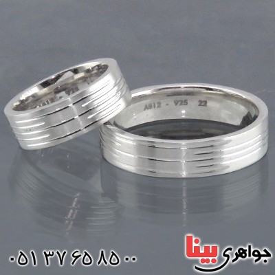 انگشتر نقره ست روکش پلاتین مدل سلبریتی _کد:14430