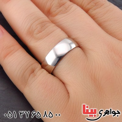 انگشتر نقره ست حلقه ازدواج رینگی روکش پلاتین _کد:14439