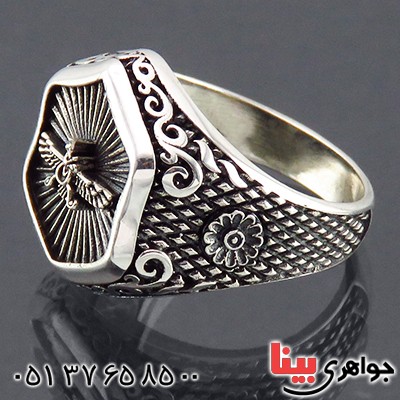 انگشتر نقره مردانه اسپرت مدل فروهر _کد:14445