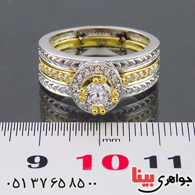 انگشتر نقره الماسی زنانه زیبا _کد:14447