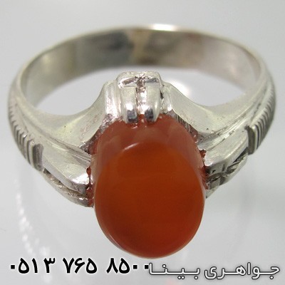 انگشتر عقیق زرد شرف الشمس یمنی مظاهری