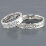 ست حلقه ازدواج روکش پلاتین _کد:14464