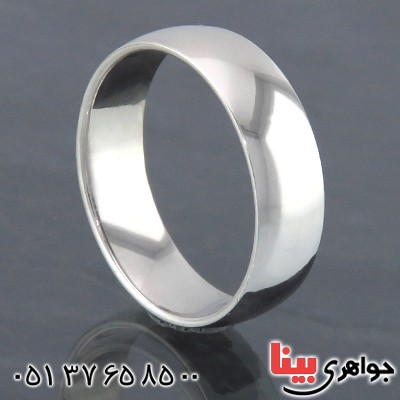 انگشتر نقره مردانه رینگی روکش پلاتین _کد:14489