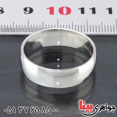 انگشتر نقره مردانه رینگی روکش پلاتین _کد:14489