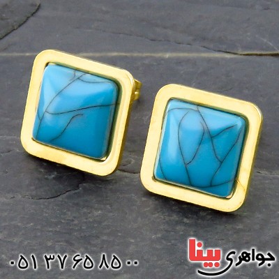 سرویس فیروزه صنعتی زنانه مربعی _کد:14490