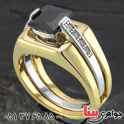 انگشتر طرح یاقوت با آبکاری طلا _کد:14496