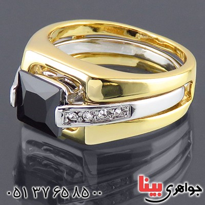 انگشتر طرح یاقوت با آبکاری طلا _کد:14496