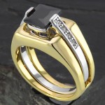 طرح یاقوت با آبکاری طلا _کد:14496