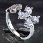 الماسی بند انگشتی گل _کد:14536