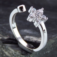 انگشتر نقره الماسی بند انگشتی زنانه زیبا 