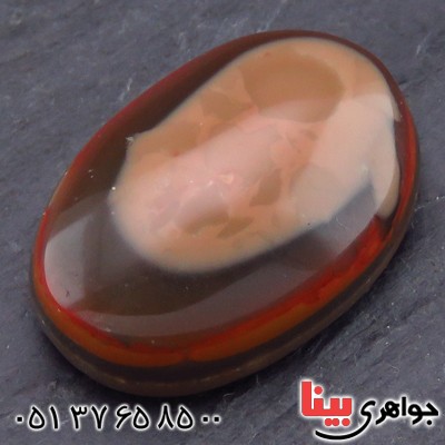 نگین انگشتر عقیق یمنی باباقوری درشت خوش نقش _کد:14562