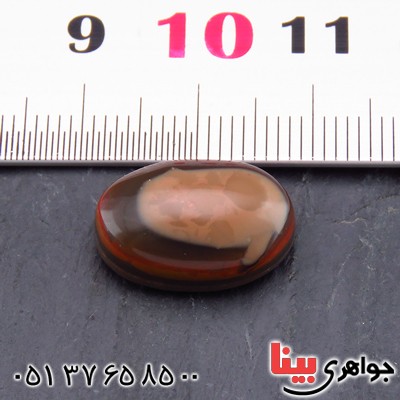 نگین انگشتر عقیق یمنی باباقوری درشت خوش نقش _کد:14562