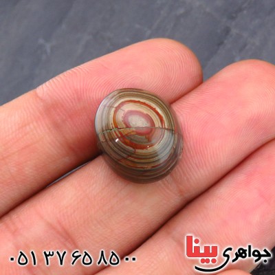 نگین انگشتر عقیق یمنی باباقوری درشت زیبا و خوشرنگ _کد:14570