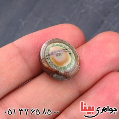 نگین انگشتر عقیق یمنی باباقوری درشت زیبا و خوشرنگ _کد:14575